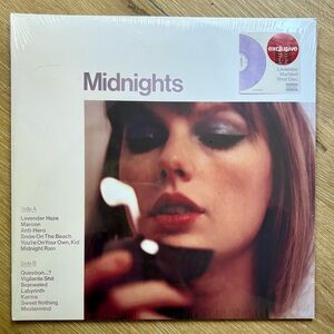 Taylor Swift Midnights Vinyl Record with Exclusive Lavender Marble Disc